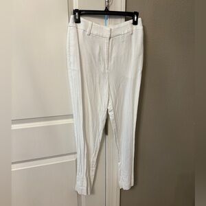 H&M Cream Textured Trousers